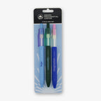 The Obama Presidential Center Pen Set includes three pens in blue, green, and dark blue, each with “hope,” “community,” or “imagination” printed on them and a matching colored clip.