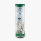 The Obama Presidential Center Golf Tees set features two white golf balls labeled POTUS 44 atop classic tees, all arranged on a green base—a distinctive collectible celebrating the Obama Foundation.