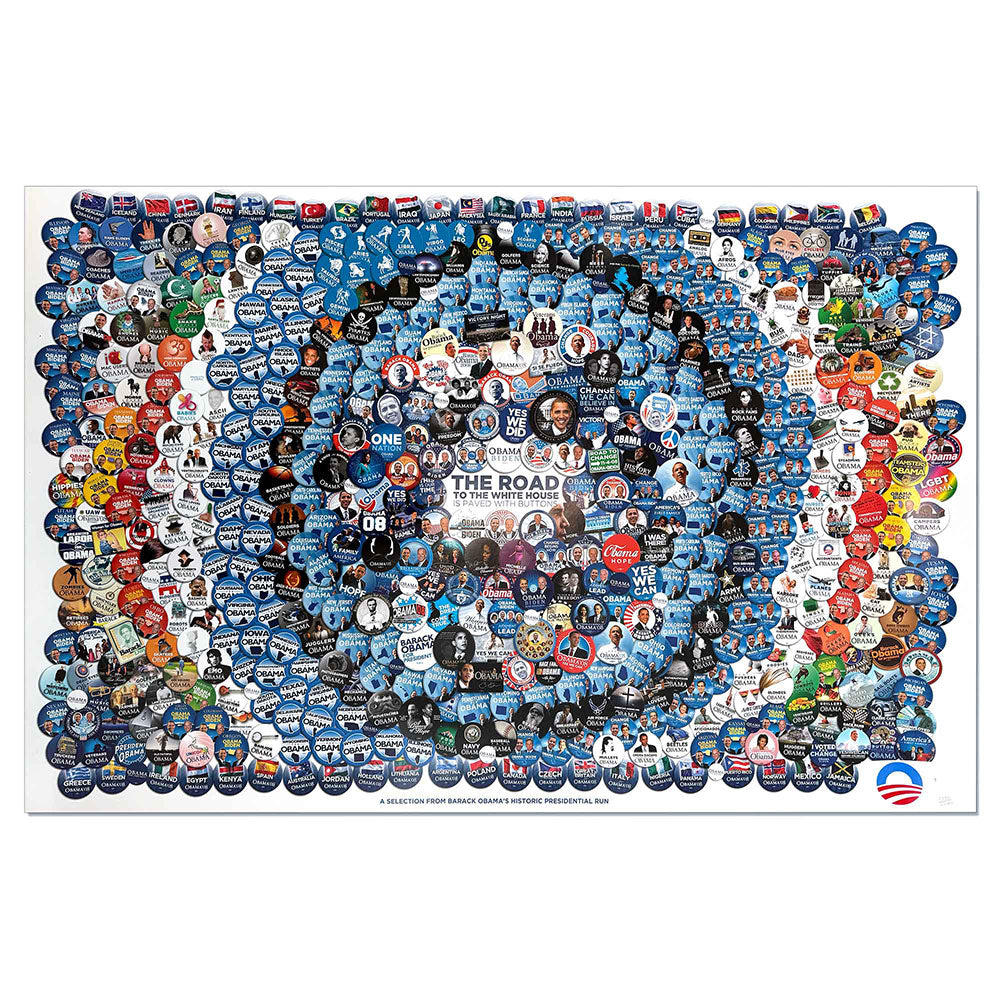 Obama 2008 Button Campaign Poster