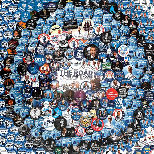 Obama 2008 Button Campaign Poster