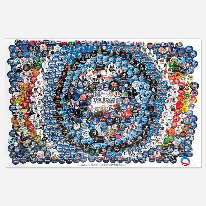 Obama 2008 Button Campaign Poster