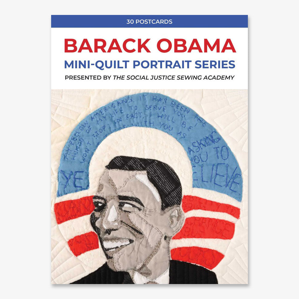 Obane Ror Barack Obama Mini-Quilt Portrait Series – The Obama Presidential Center ...